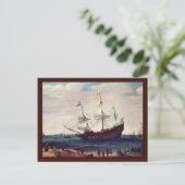 Ausfahrt Ostindiens Postkarte (Stehend Vorderseite)