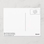 Ausfahrt Ostindiens Postkarte (Rückseite)