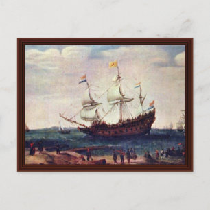 Ausfahrt Ostindiens Postkarte