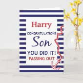 Ausfahrt Parade Britische Marine Anker Glückwünsch Karte (Gelbe Blume)