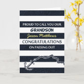 Ausfahrt Parade Navy Seemann Grandson Glückwünsche Karte (Gelbe Blume)