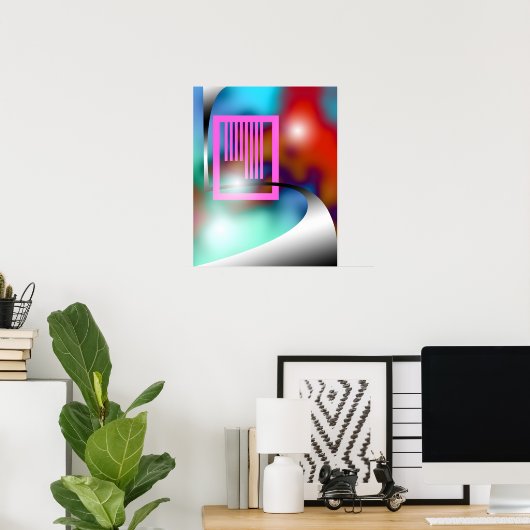 Ausfahrt Pfad 16x20 Poster (Heimbüro)