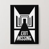 Ausfahrt Vermisst - Einblicke in die Realität Button (Vorderseite)