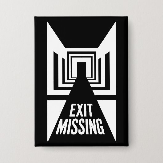 Ausfahrt Vermisst - Einblicke in die Realität Button (Vorderseite)