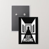 Ausfahrt Vermisst - Einblicke in die Realität Button (Vorderseite/Rückseite)