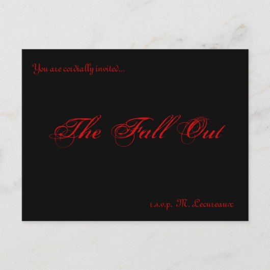 Ausfallen von Einladungen (Vorderseite)