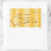 Ausfallzeit Rechteckiger Aufkleber (Tasche)