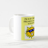 ausflippender Sonnenstrahl Kaffeetasse (Vorderseite Links)