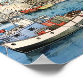 Ausflug am Meer Poster (Ecke)