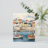 Ausflug am Meer Postkarte (Stehend Vorderseite)