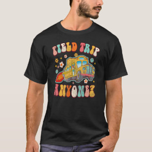 Ausflug gefällig? Groovy Schulbusfahrer Gelb T-Shirt