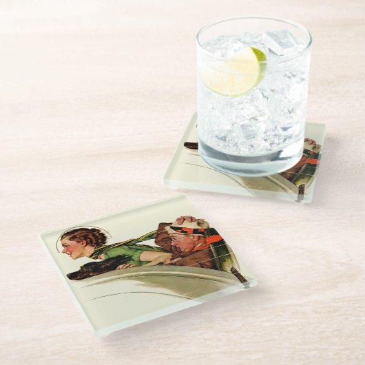 Ausflug Glasuntersetzer (Schrägansicht)