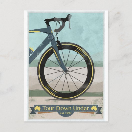 Ausflug unten unter Fahrrad Postkarte (Vorderseite)