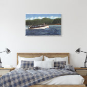 Ausflugsboot am See Leinwanddruck (Insitu (Schlafzimmer))