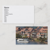 Ausflugsboot in Little Venice und am Fluss Regnitz Visitenkarte (Vorne/Hinten)
