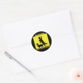 Ausflugsgefahr - Corgi Runder Aufkleber (Umschlag)