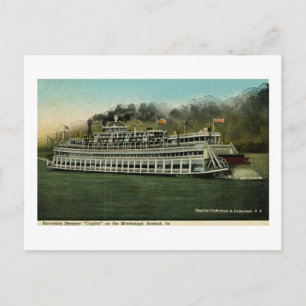 Ausflugsschiff "Capitol" auf dem Mississippi Postkarte
