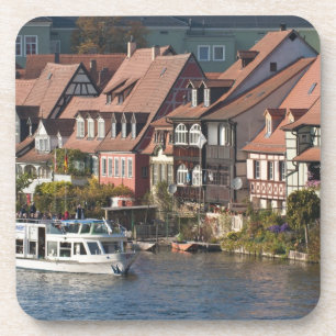 Ausflugsschiff in Klein-Venedig und Regnitz Getränkeuntersetzer