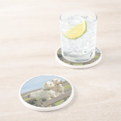 Ausfuhr Sandstein Untersetzer (Seite)