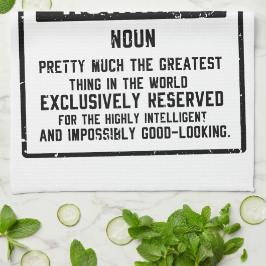 Ausführen der Definition Geschirrtuch (Gefaltet)