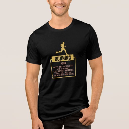 Ausführen der Definition Tri-Blend Shirt (Vorderseite)