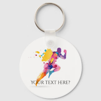 Ausführen der Joggen-Fitness Schlüsselanhänger