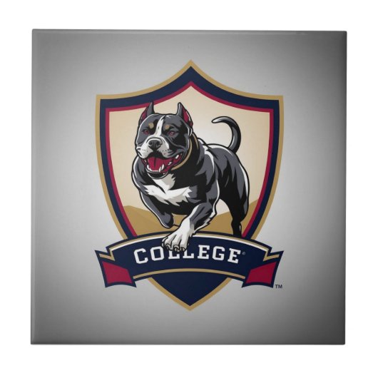 Ausführen des PitBull-Uni-Logos Fliese (Vorderseite)