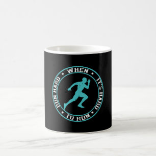 Ausführen - Führen Sie einen harten Run aus, wenn Kaffeetasse