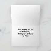 AUSFÜHREN/GEWOLLT, GLÜCKLICH ZU SAGEN *16.* GEBURT KARTE (Innenseite)