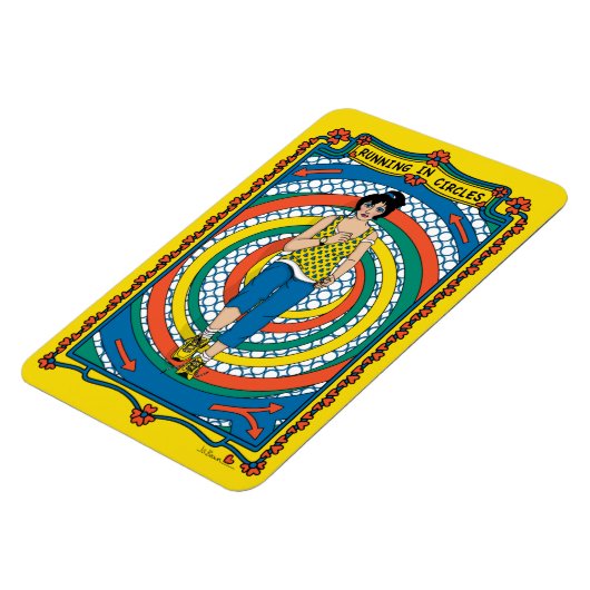 Ausführen in Circles_B_4x6-Kühlschrank Magnet (Linke Seite)