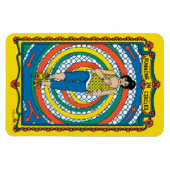 Ausführen in Circles_B_4x6-Kühlschrank Magnet (Horizontal)