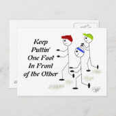 Ausführen Motivierend Meldung Postkarte (Vorne/Hinten)