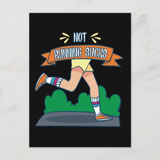 Ausführen - Nicht Ausführen von Sind zum Kotzen Postkarte (Vorderseite)