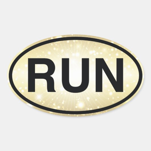 AUSFÜHREN OVALER AUFKLEBER (Vorderseite)