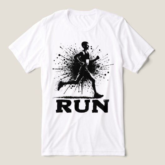 AUSFÜHREN Tri-Blend SHIRT (Design Vorderseite)