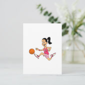 Ausführen und Dribble Postkarte (Stehend Vorderseite)