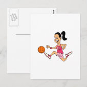 Ausführen und Dribble Postkarte (Vorne/Hinten)