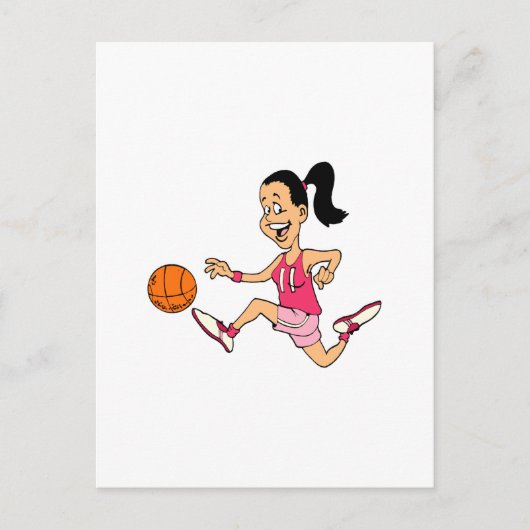 Ausführen und Dribble Postkarte (Vorderseite)
