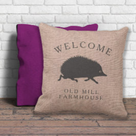 Ausführen von Igel-benutzerdefinierten Länderstil Kissen