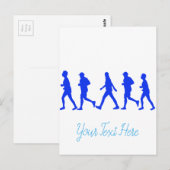 Ausführen von Joggen-Ausführung Postkarte (Vorne/Hinten)