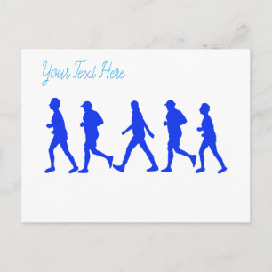 Ausführen von Joggen-Ausführung Postkarte