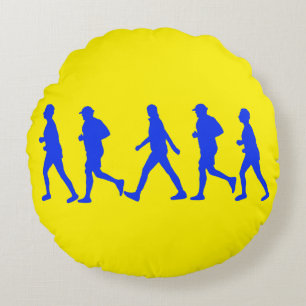 Ausführen von Joggen-Ausführung Rundes Kissen