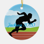 Ausführen von Joggen Sprinting Design Ornament (Vorne)