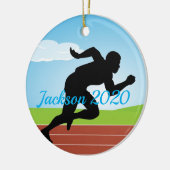 Ausführen von Joggen Sprinting Design Ornament (Links)