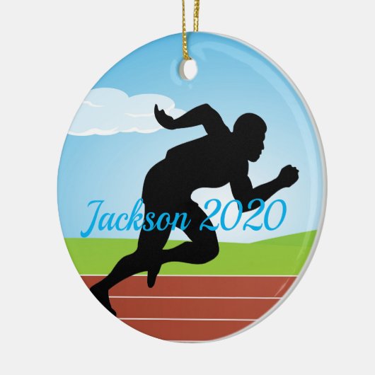 Ausführen von Joggen Sprinting Design Ornament (Links)