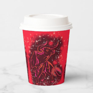 Ausführen von Red Bull Paper Cups Pappbecher