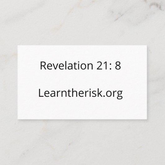 AUSFÜHRENDE Visitenkarte (Rückseite)