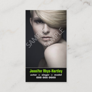 Ausführendevertikale Zusammenfassung und Headshot Visitenkarte