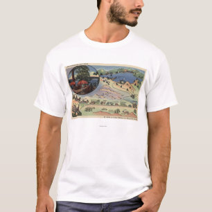 Ausführliche Karte vom LA zum See T-Shirt