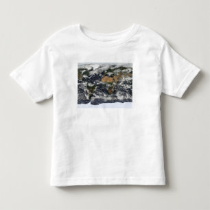 Ausführliche Satellitenansicht von Erde Kleinkind T-shirt